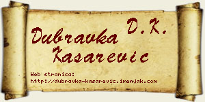 Dubravka Kašarević vizit kartica